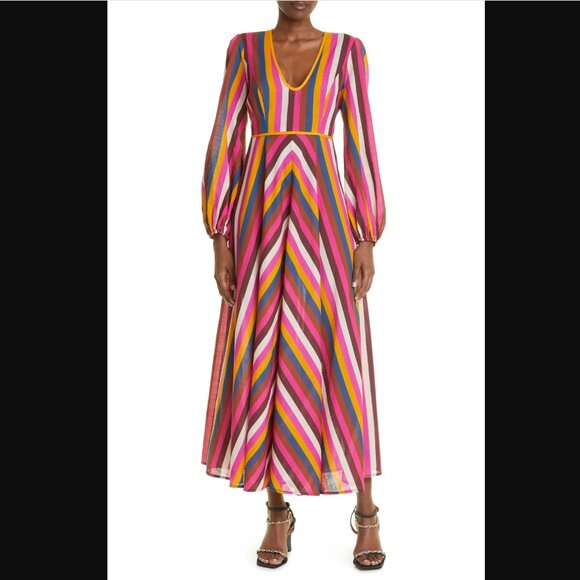 Ginger Stripe Cotton Cover-Up Dress Zimmermann - Picture 1 of 10